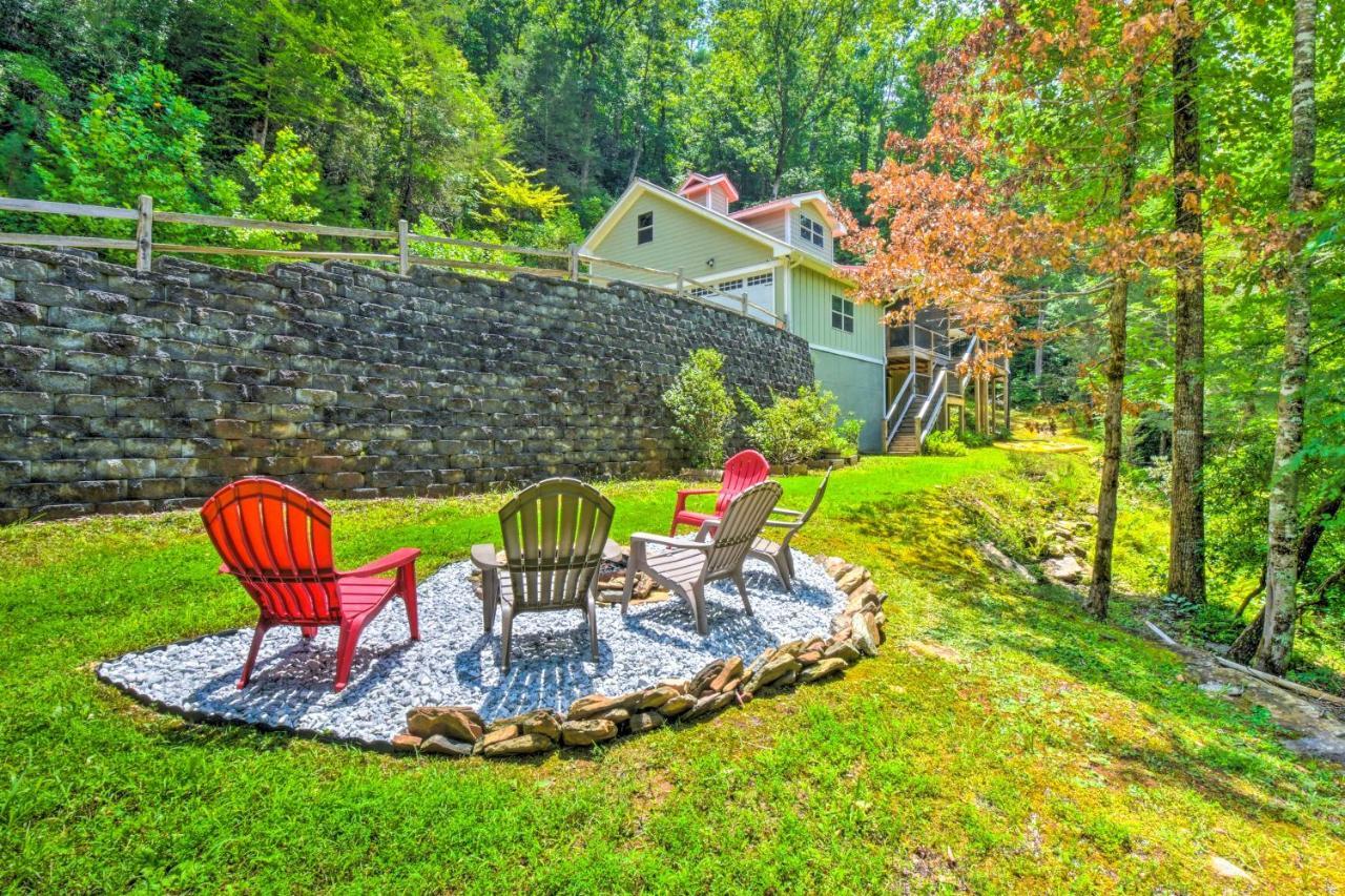 Cozy Riverside Dahlonega Home With Kayaks And Fire Pit Exterior foto